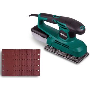 VONROC - Vlakschuurmachine - 240W - Variabele Snelheid - Metalen Bodemplaat