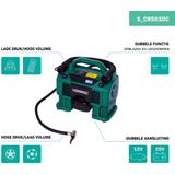 Accu compressor 20V - 12V - 2.0Ah| Incl. accu en snellader