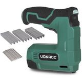 VONROC Accu tacker 4V – Complete set incl. 900 nieten en 300 spijkers