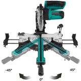 VONROC Afkortzaa - 1500 - Ø216mm – Lasergeleiding – Incl. 40T TCT Zaagblad