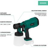 VONROC Accu verfspuit – VPower 20V – Zonder accu & lader – Inhoud 800 ml – Incl. accessoires