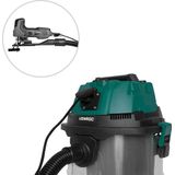 VONROC Nass- und Trockensauger / Staubsauger - 1400W - Einschaltautomatik - Blasfunktion - 20L Edelstahlbehälter - 3m Schlauch - 6m Netzkabel