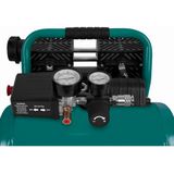 Stille Compressor – 57,5dB | 6 L - Olievrij – 750W – Groen