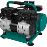 Stille Compressor – 57,5dB | 6 L - Olievrij – 750W – Groen