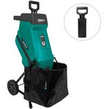 VONROC Hakselaar/Shredder 2500W – Voor takken tot Ø45mm – Incl. 45L opvangzak & duwstok