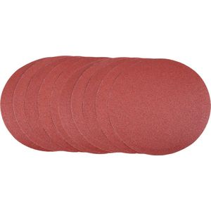 FERM - BGA1063 - Schuurschijven - 150mm - Klittenband - 10 stuks - K60 - Grof - Universeel – Voor roterende schuurschijf - Zeer geschikt voor - Stationaire schuurmachine - BGM1022