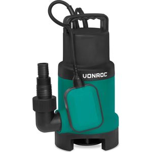VONROC Dompelpomp –- Vuilwaterpomp -  Waterpomp – 900W – 16000 l/h – Voor vuil- en schoonwater – Met vlotter