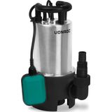 VONROC Dompelpomp RVS - Waterpomp – 1100W – 20000 L/H – Voor Vuil- en Schoonwater – Met Vlotter