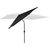 Parasol Rapallo 200x300cm –  Premium rechthoekige parasol | Antraciet/Zwart