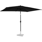 Parasol Rapallo 200x300cm –  Premium rechthoekige parasol | Antraciet/Zwart