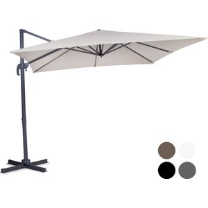 Parasol Pisogne 300x300cm – Zweefparasol | Beige