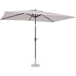 VONROC Premium Parasol Rapallo 200x300cm – Kantelbaar – UV werend UPF 50+ doek - Beige – Incl. duurzame beschermhoes