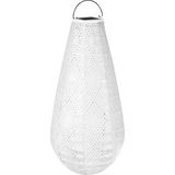Luna solar lampion Drop met LED – 400x200mm – Ice | Handgemaakt/weersbestendig