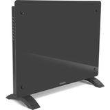 Elektroherd - 1500W - 18m2 - 65 x 47 x 7,5 cm - Grau