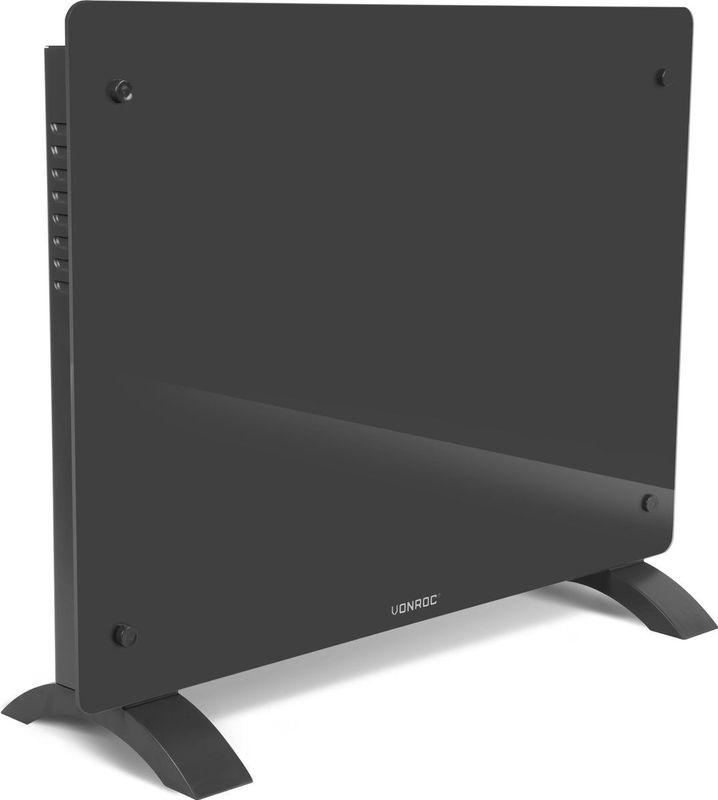 Elektroherd - 1500W - 18m2 - 65 x 47 x 7,5 cm - Grau