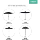 Parasolhoes S – Voor parasols tot 300cm | Universeel & voor GP503XX, GP507XX, GP508XX & GP514XX