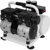 PRO Stille Compressor – 57,5dB | 6 L - Olievrij – 750W - Wit