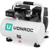 PRO Stille Compressor – 57,5dB | 6 L - Olievrij – 750W - Wit