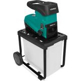 VONROC Stille Hakselaar/Shredder 2800W – Voor Takken Tot 45mm – Incl. 60L Opvangbak & Duwstok