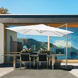 Zweefparasol Pisogne 300x300cm – Premium parasol | Wit