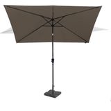 Parasol Rapallo 200x300cm –  Premium parasol – taupe | Incl. Parasolvoet 20 kg.