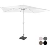 Parasol Rapallo 200x300cm –  Premium parasol – wit | Incl. Parasolvoet 20 kg.