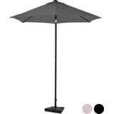 Parasol Torbole – Ø200cm – Premium Parasol -  Grijs | Incl. Parasolvoet 20 kg.