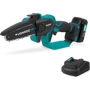 Mini Kettingzaag 20V – 152mm| Incl. 2.0Ah accu en snellader