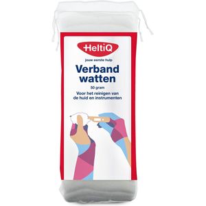 HeltiQ - Verbandwatten - 50 Gram - Zacht - Vochtopnemend