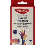 HeltiQ - Detecteerbare PE Pleisters - Blauw - Assortiment 25 Stuks