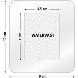 HeltiQ Eilandpleister Watervast 9 cm x 10 cm 4 stuks