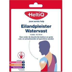 HeltiQ - Eilandpleister - 9 x 10 cm - Waterbestendig