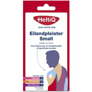 HeltiQ Eilandpleister Small 7,5 x 5 cm 8st.