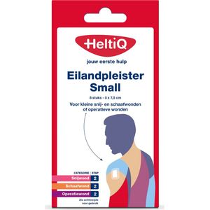 HeltiQ Eilandpleister Small 7,5 cm x 5 cm 8 stuks