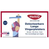 Heltiq - Detecteerbare Lange Vingerpleister - Blauw - PE - 120 x 20 mm