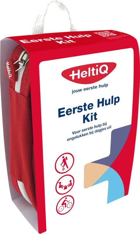 HeltiQ - Eerste Hulp Kit - Rood - Nylon - Basis Set EHBO Producten
