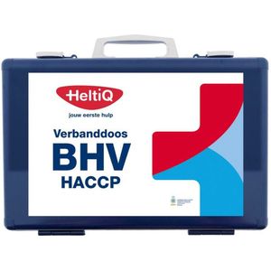 HeltiQ BHV Verbanddoos Modulair HACCP Blauw