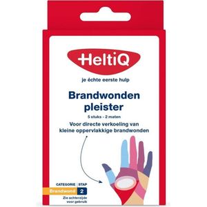 HeltiQ Brandwonden Pleister 5 stuks