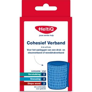 HeltiQ Cohesief Verband 4 m x 8 cm