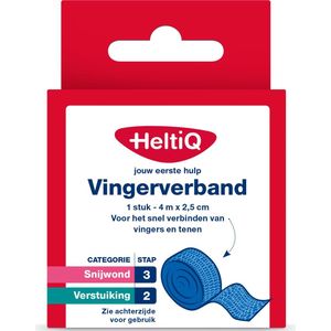 Heltiq - Vingerverband - 4m x 2.5cm - Elastisch - Zelfklevend
