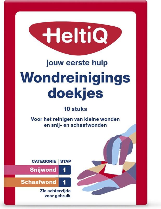 HeltiQ Wondreiniging Doekjes 10 stuks