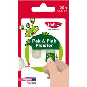 HeltiQ - Pak & Plak pleisters Roze - 20 stuks - Ophang systeem