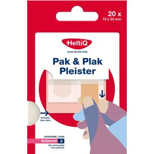 HeltiQ Pak & Plak Pleister Textiel 20 stuks