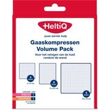 HeltiQ - Gaaskompressen - Steriel - 6 Stuks 5x5cm - 6 Stuks 5x8,5cm - 6 Stuks 10x10cm