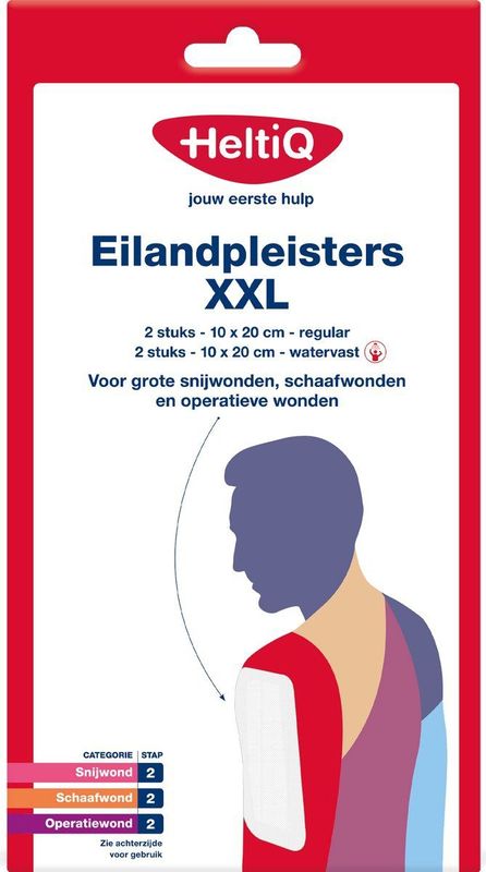 HeltiQ Eilandpleister XXL 4 stuks