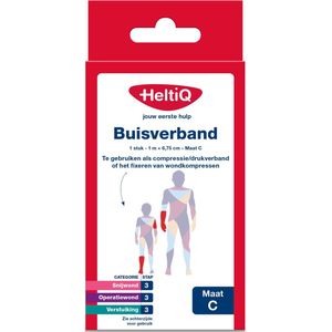 HeltiQ Buisverband Maat C 1m x 6,75cm