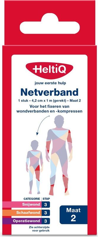 HeltiQ - Netverband - Flexibel - Wit - 4,2cmx1m