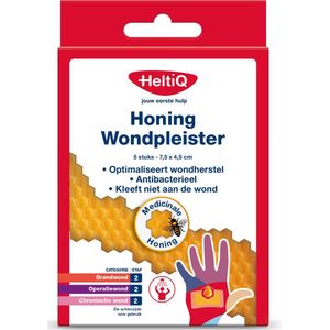 HeltiQ - Honing Wondpleister - Antibacterieel - 30% Medicinale Honing