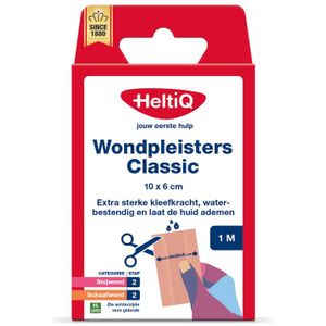 HeltiQ - Wondpleisters Classic - 10 x 6 cm - Medisch Hulpmiddel