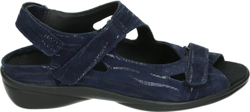 Durea - 7258 - Sandalen - D.Blauw - Nubuck - Rubber Zool